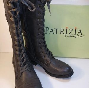Patrizia by Spring Step Knee High Lace Up Boots